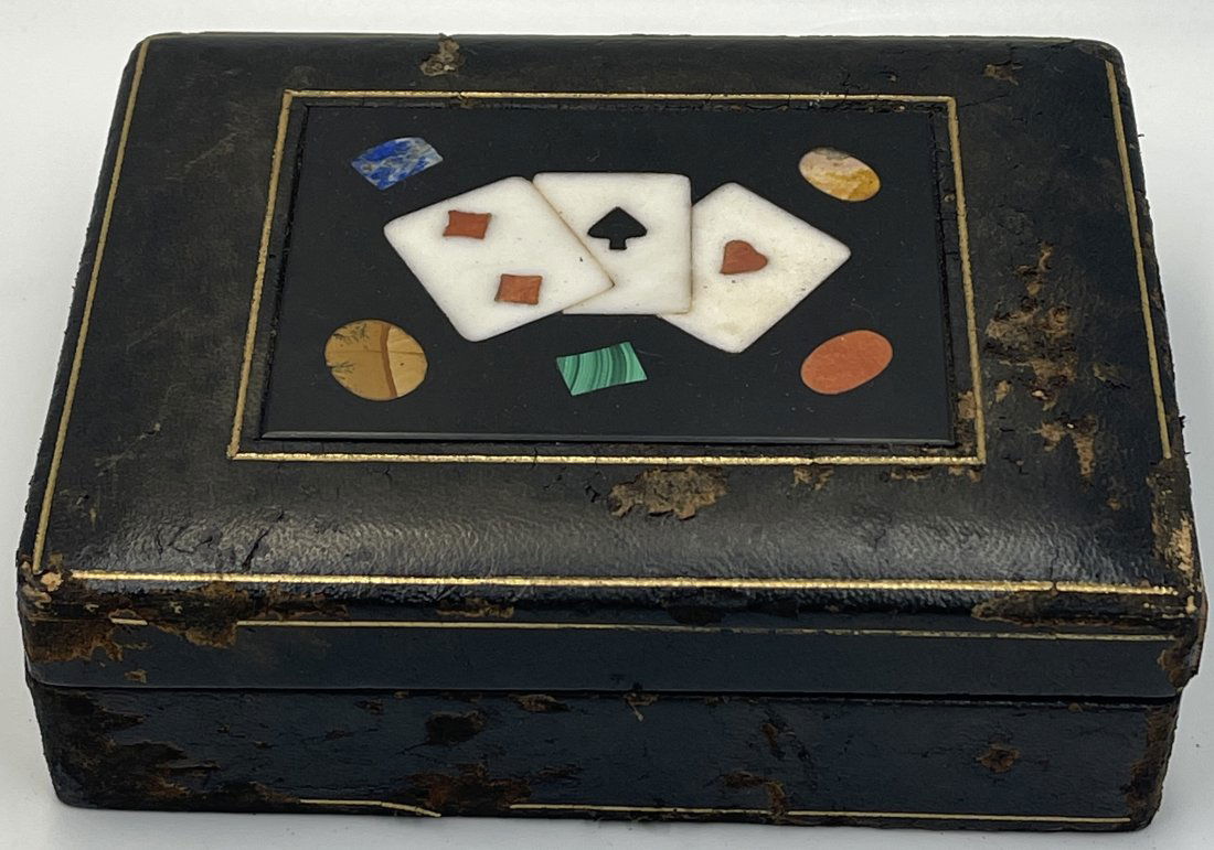 Pietra Dura Playing Card Box (1 of 6)