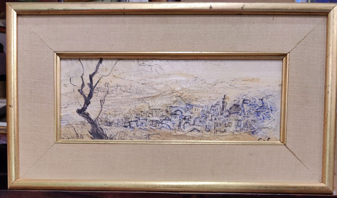 Zvi Raphaeli O/B Painting of Jerusalem (1 of 4)