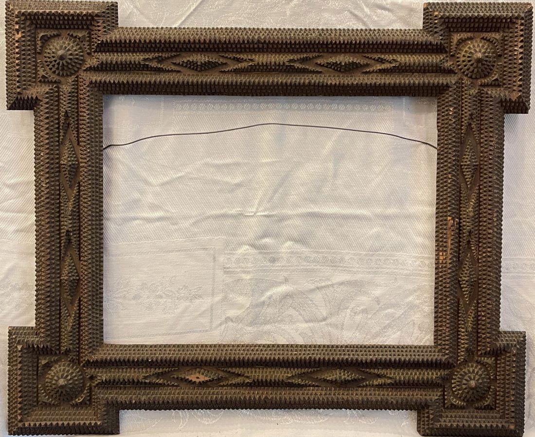 19th Century Tramp Art Frame (1 of 4)