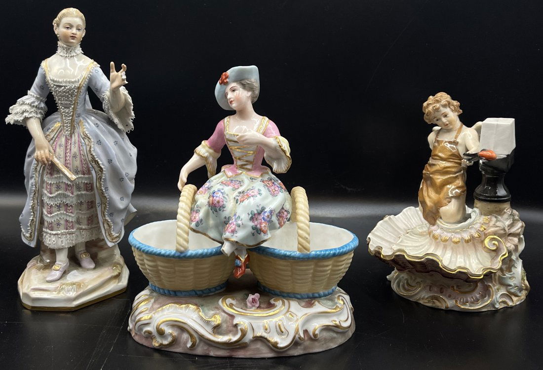 Lot of 3 Meissen Figurines (1 of 6)