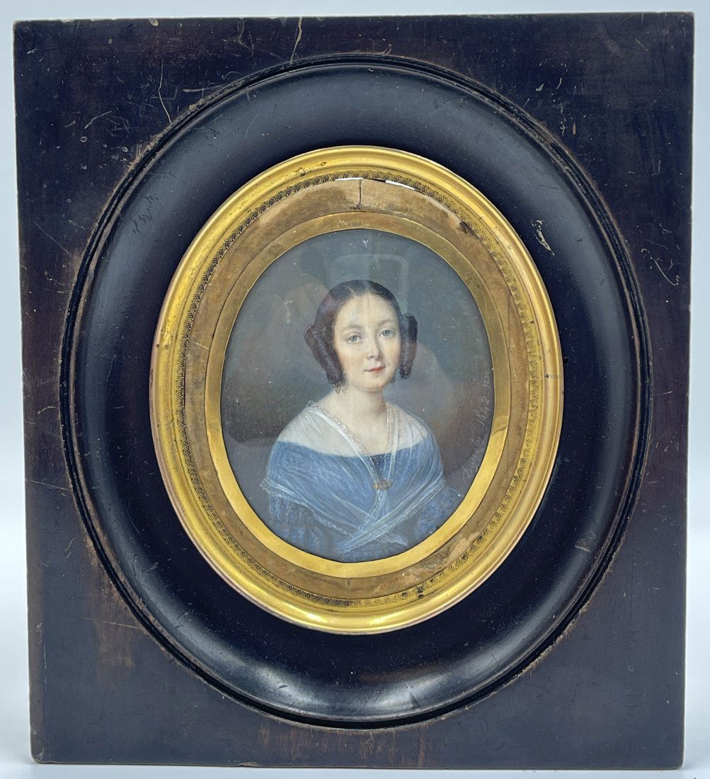 Antique Portrait Miniature by Pierre Edouard Dagoty (1 of 5)