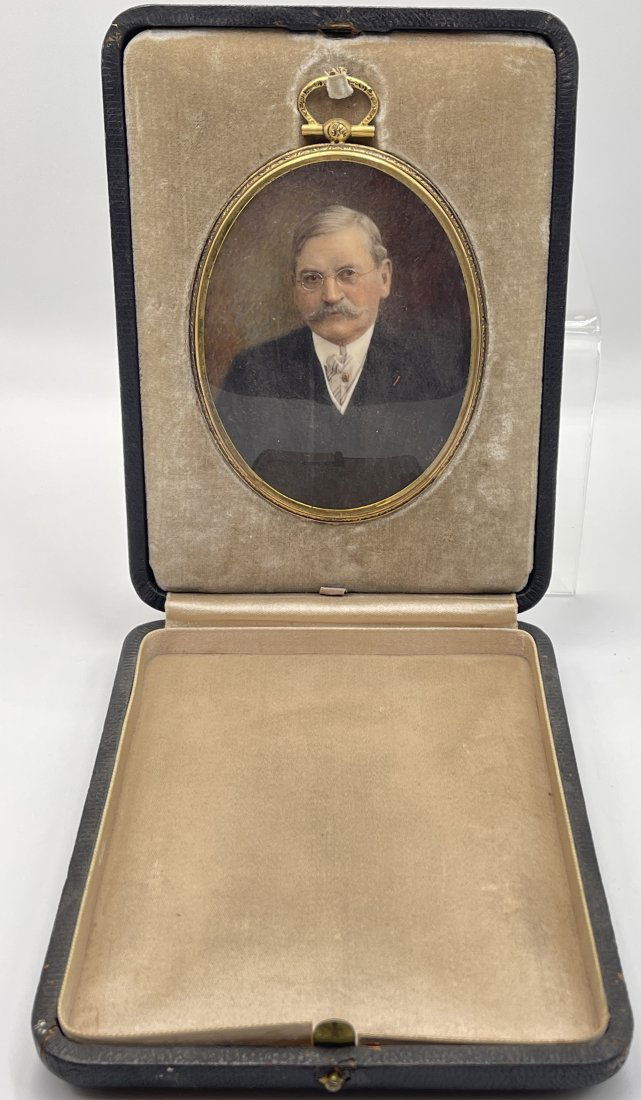 Antique Portrait Miniature of Gentleman by CJ Fox (1 of 5)