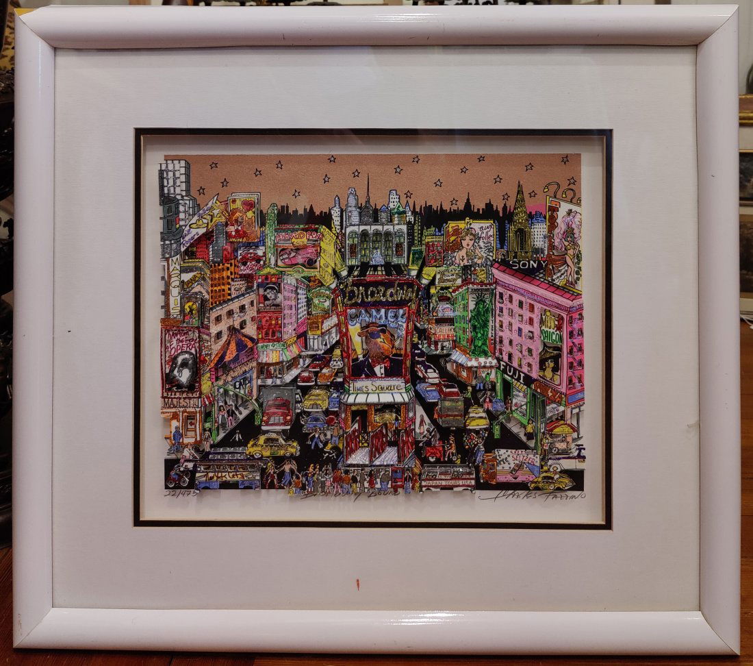 Charles Fazzino 3-D Mixed Media Print Broadway Bound 1991 (1 of 4)