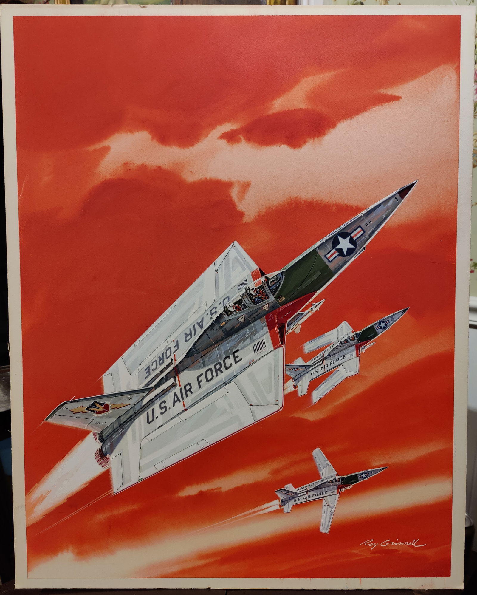 Roy Grinnell Experimental Aircraft U.S. Air Force Illustration (1 of 4)