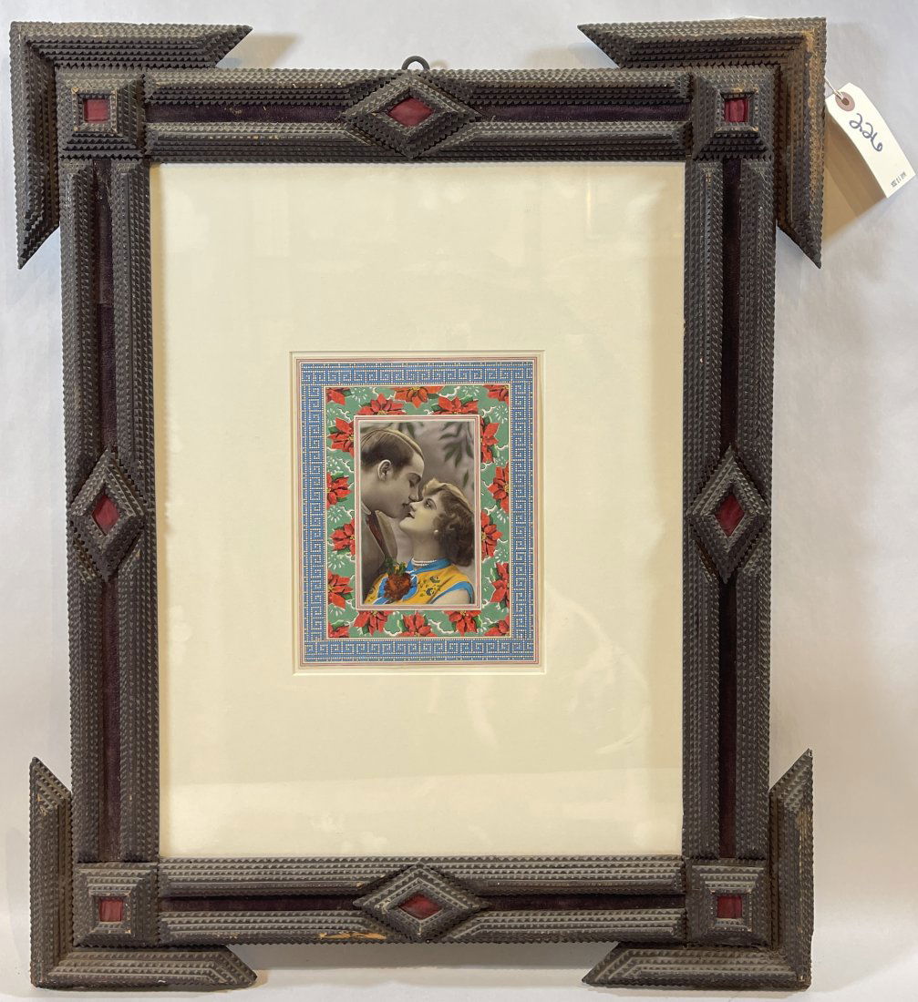 Antique Tramp Art Frame (1 of 4)