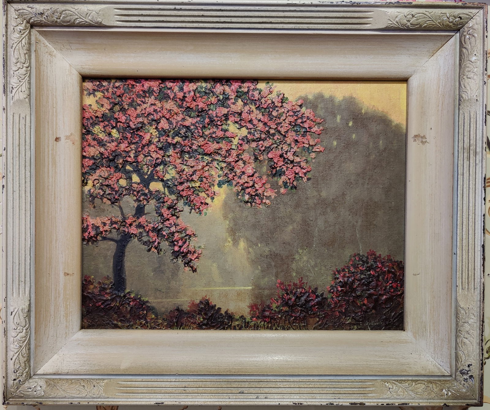Leonard Rodowicz Impasto O/B Cherry Blossoms Landscape (1 of 4)