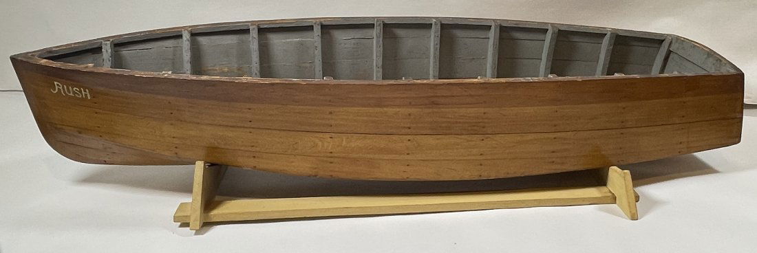 Vintage Folk Art Handmade Boat Model (1 of 4)