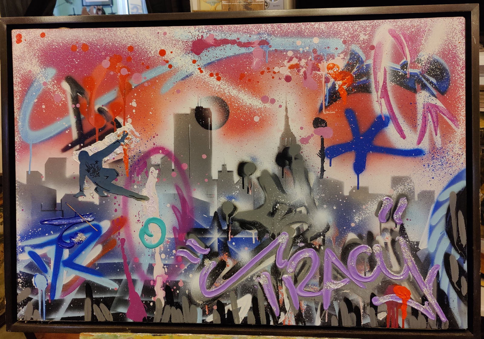 Scarce Michael Tracy 168 Graffiti Art Painting c. 1980s Wild Style (1 of 6)