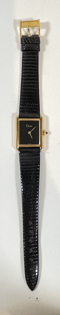 Cartier Unisex 18k EP Tank Watch (1 of 4)