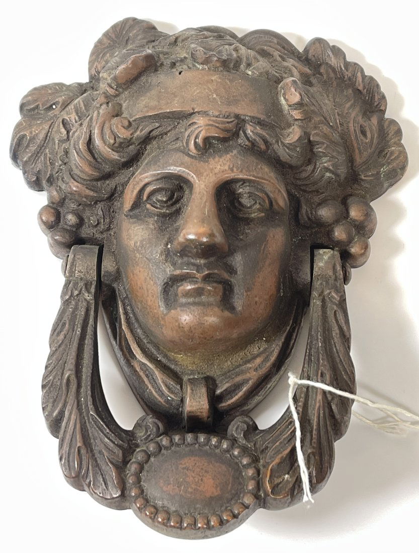 Vintage Bronze Apollo Door Knocker (1 of 3)