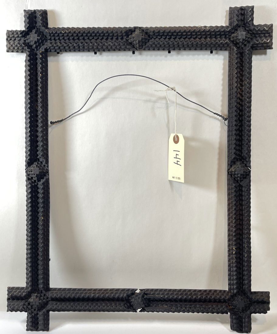 Antique Tramp Art Frame (1 of 2)