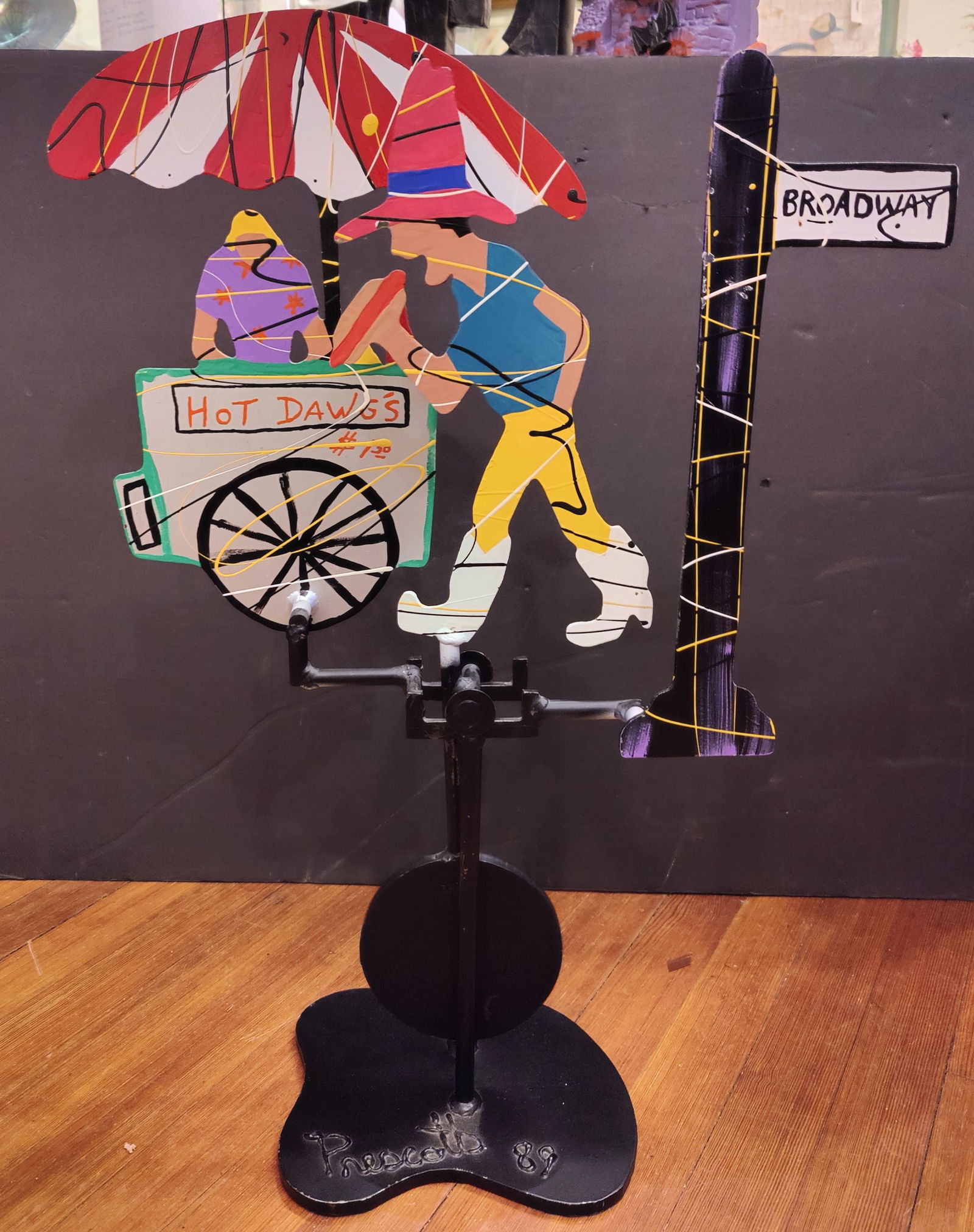 Frederick Prescott Kinetic Sculpture Hot Dawg's on Broadway (1 of 4)