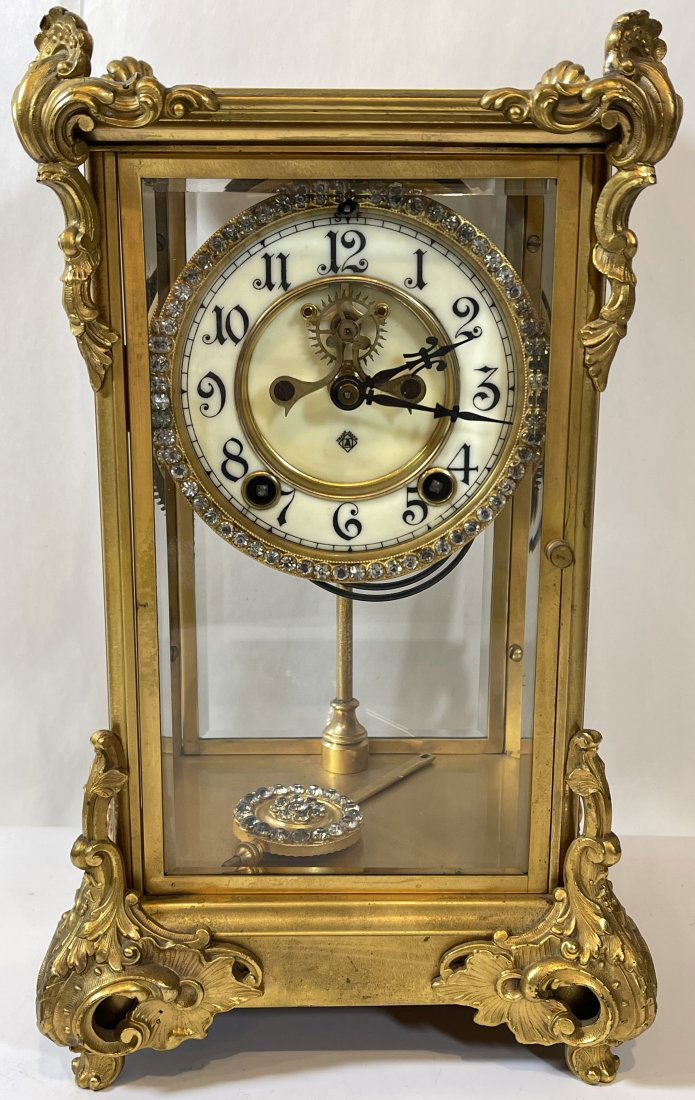 Ansonia Crystal Regulator Clock (1 of 6)