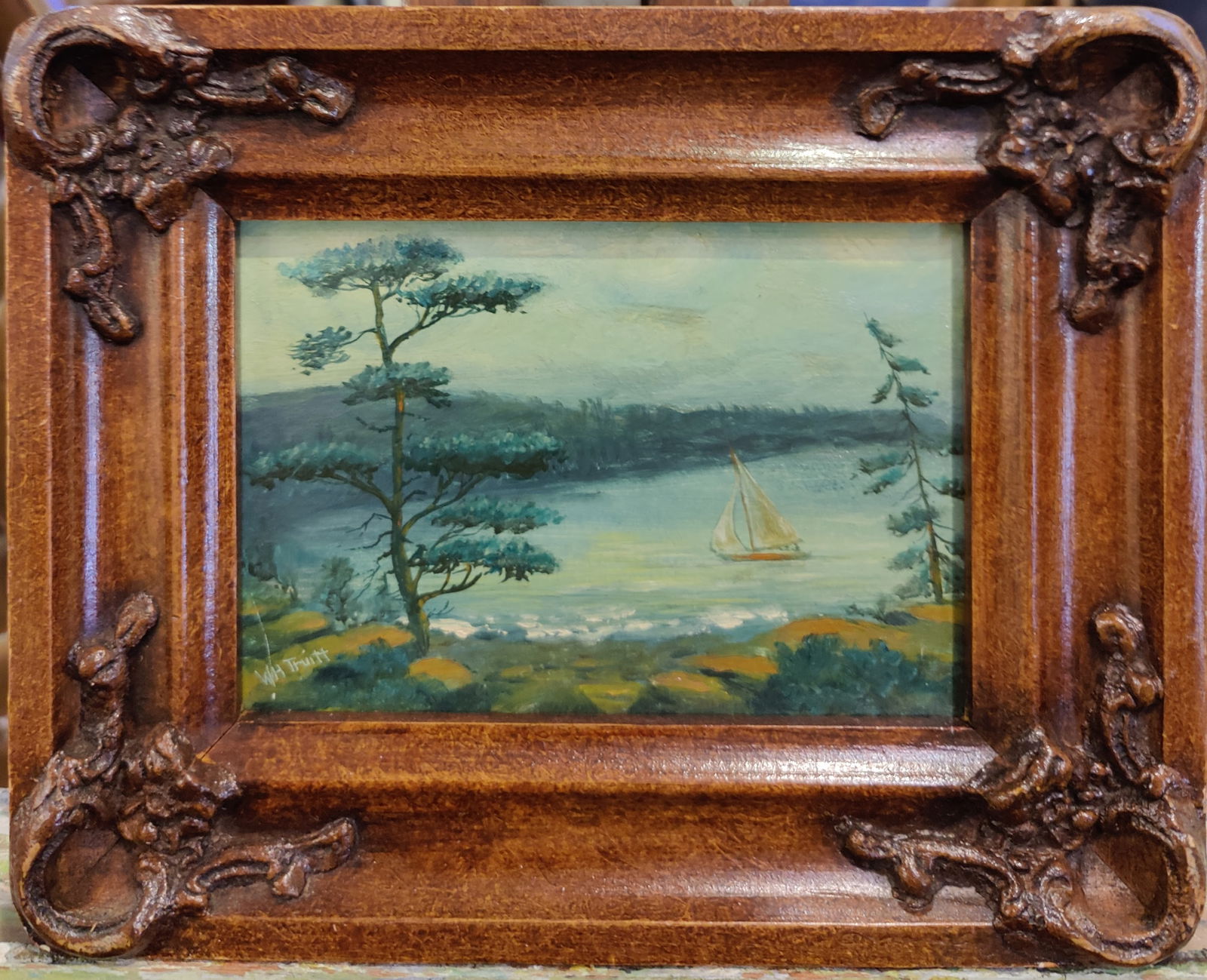 William Truitt O/B New England Coastal Landscape Painting (1 of 4)