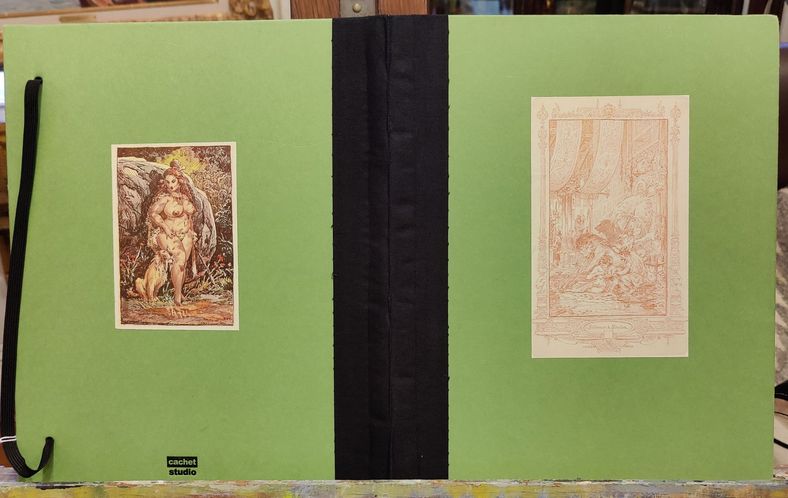 Roy Krenkel Portfolio Sirens Sybils w/ 2 Original Drawings (1 of 8)