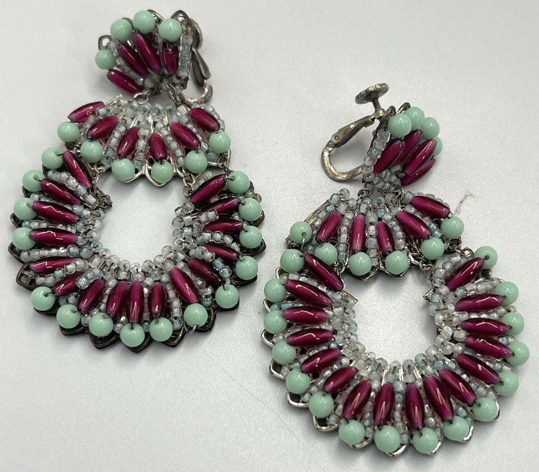 Vintage Miriam Haskell Chandelier Earrings (1 of 4)