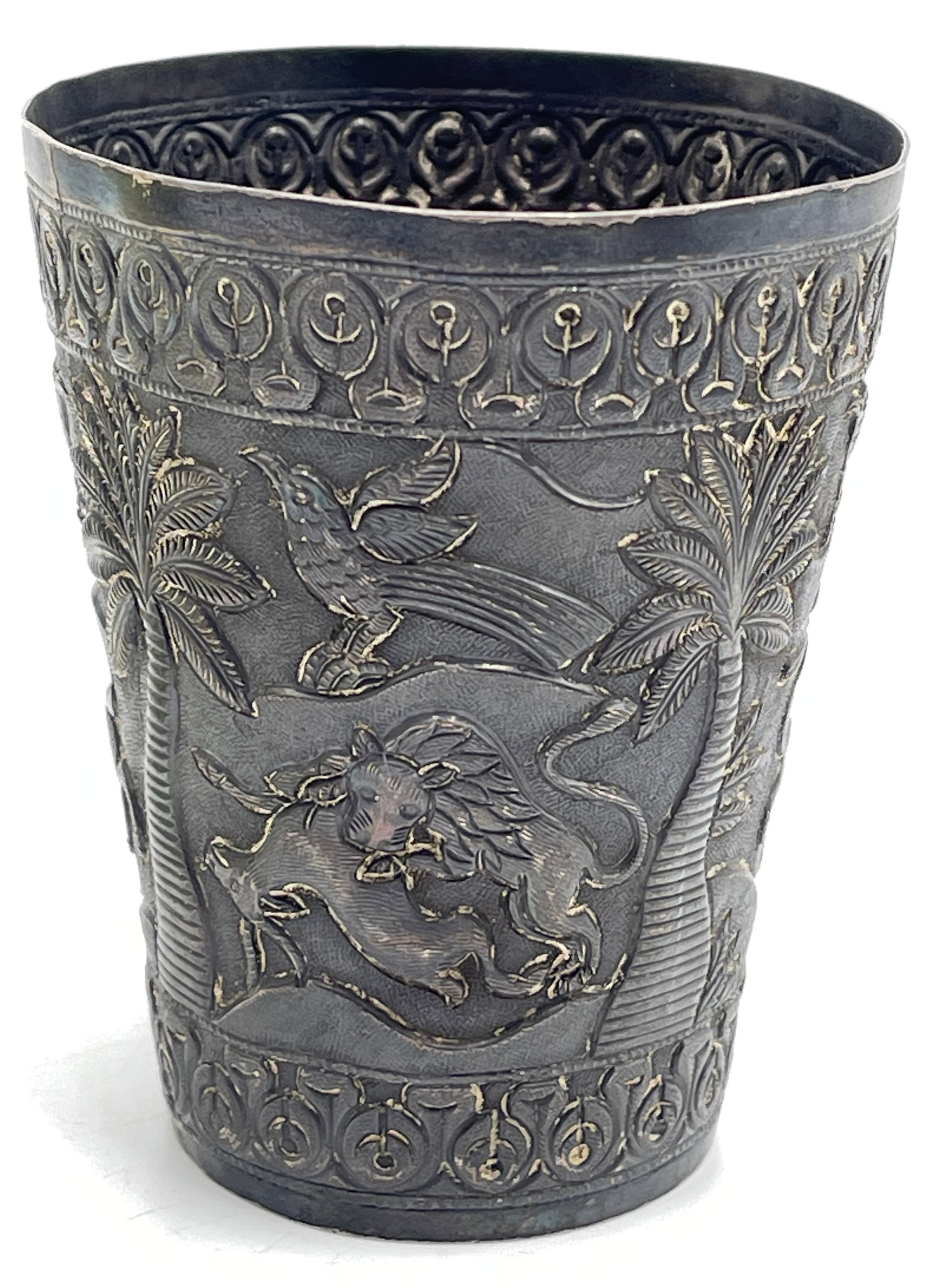 Balinese Sterling Silver Highly Decorative Cup (1 of 4)