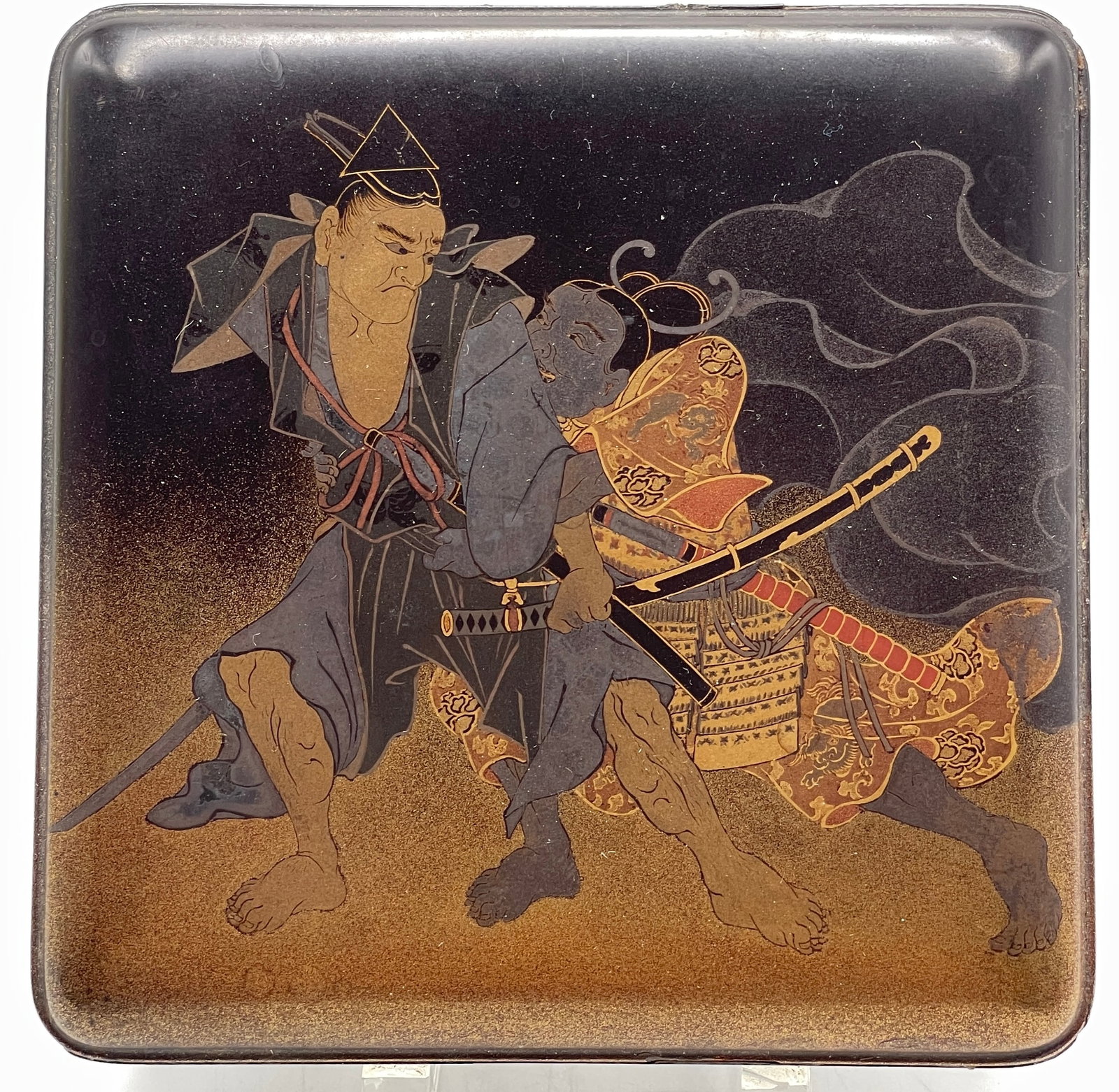 c1880 Japanese Paper Mache Lacquer Box (1 of 7)