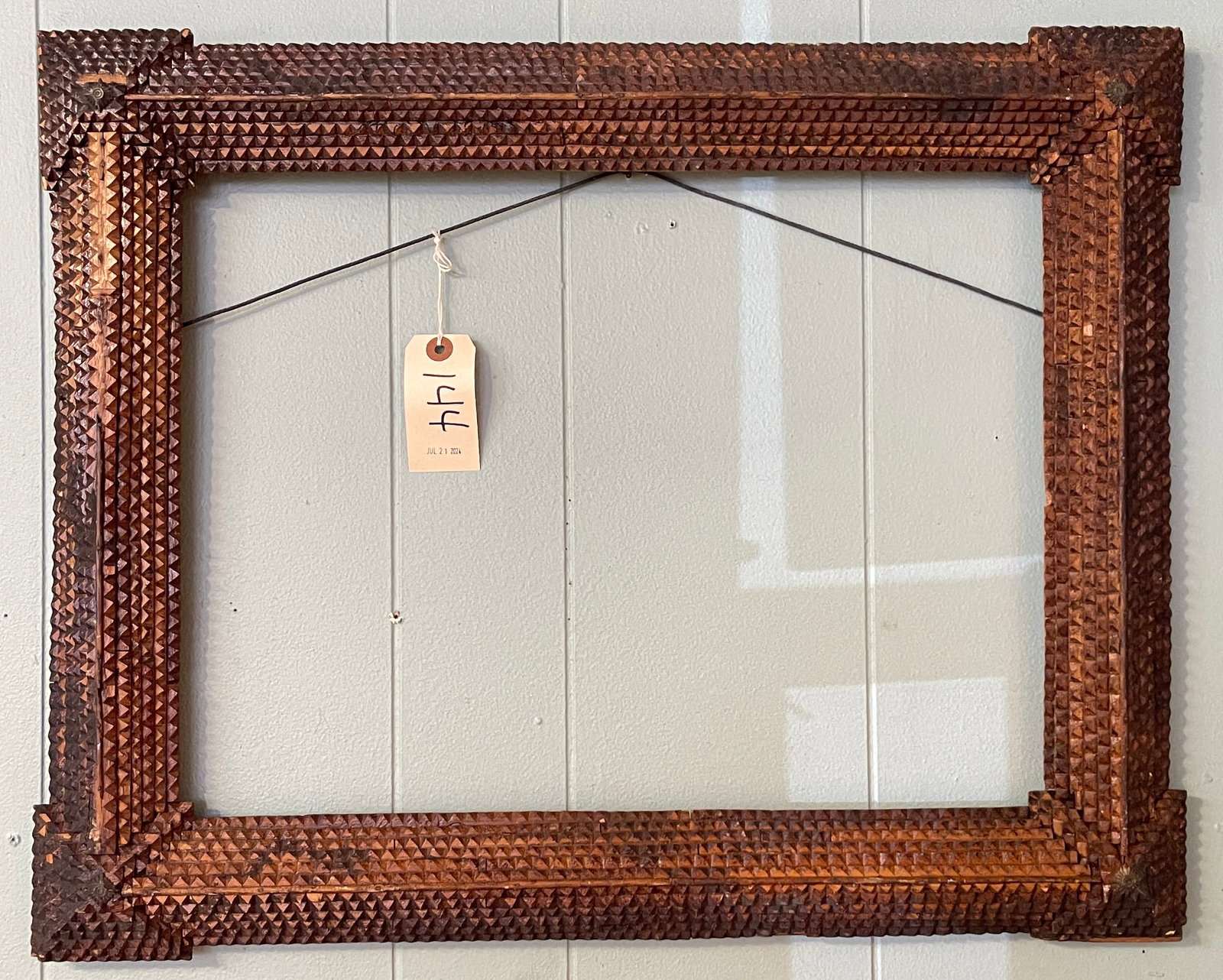 19th Century Tramp Art Frame (1 of 3)
