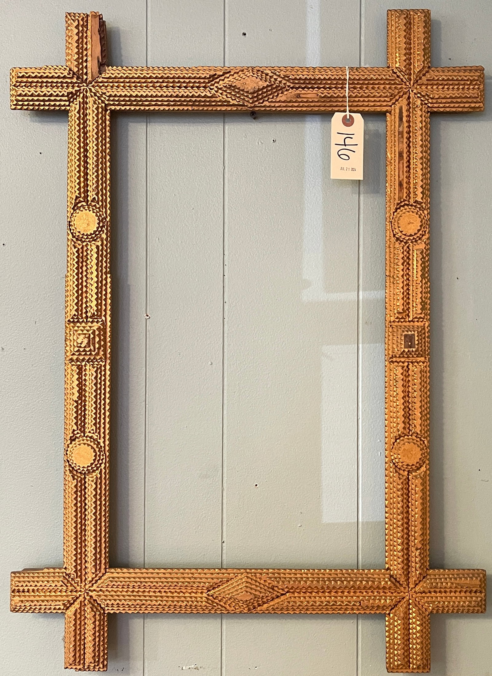 19th Century Tramp Art Frame (1 of 3)