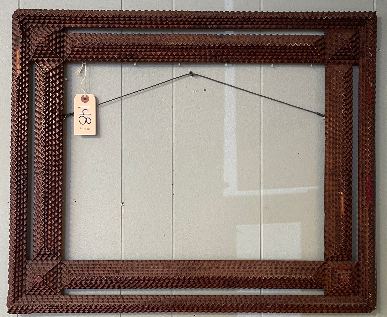 19th Century Tramp Art Frame (1 of 3)