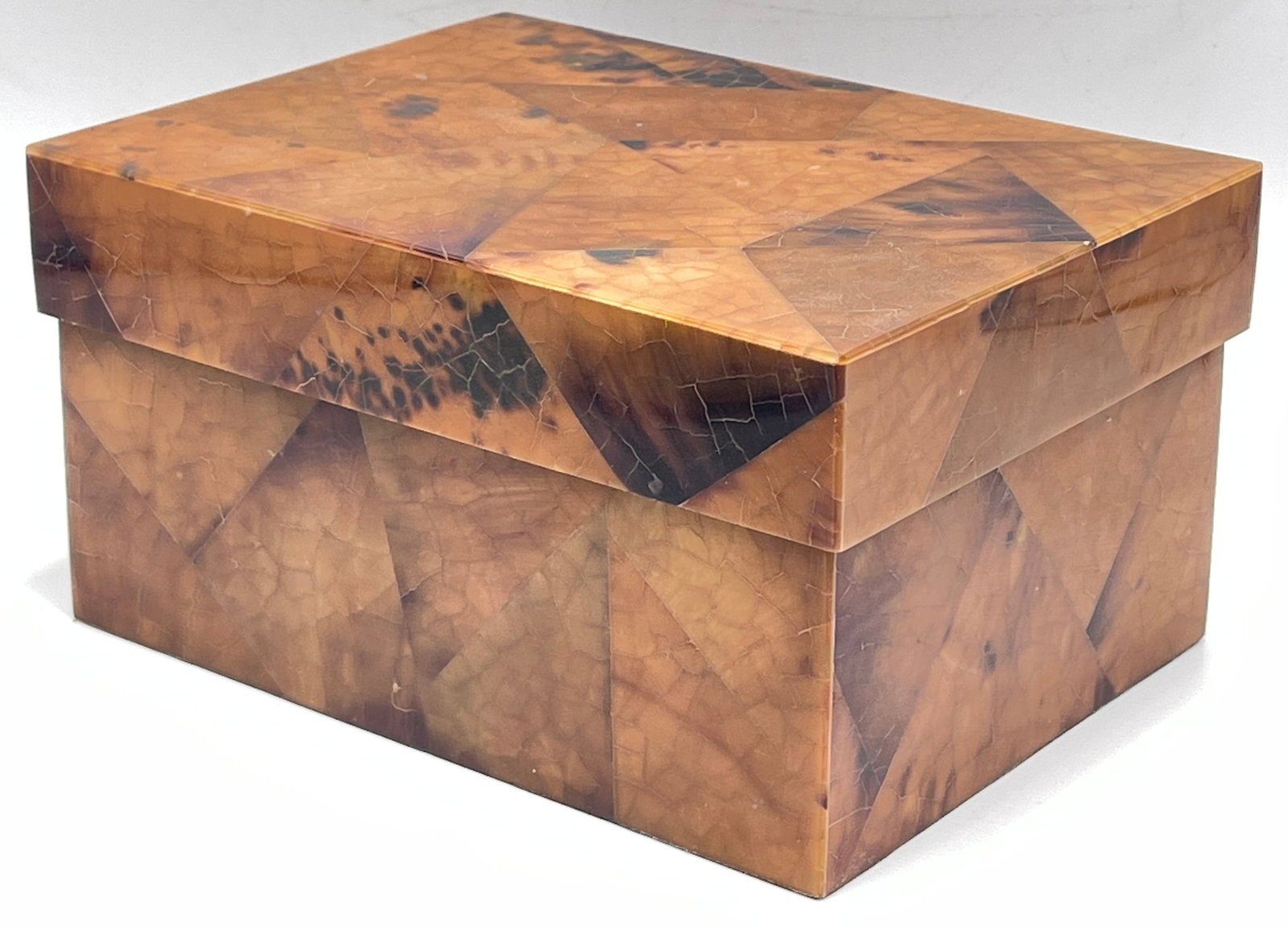 R & Y Agousti Exotic Rectangular Wood Box (1 of 4)