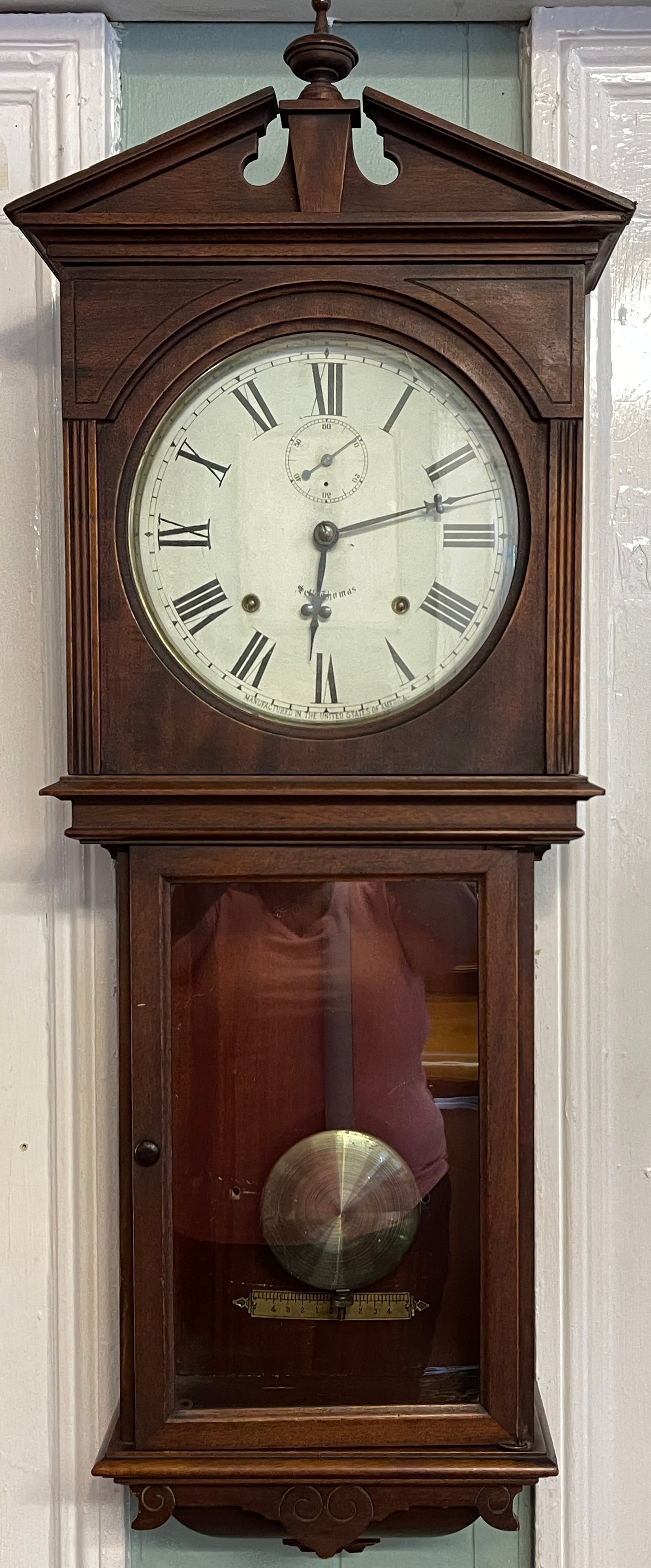 Seth Thomas Walnut "Umbria" Wall Regulator (1 of 5)