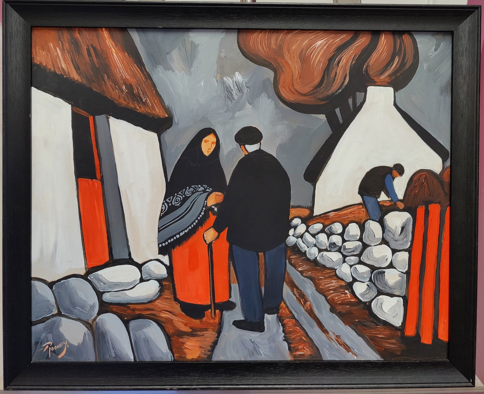 J P Rooney O/B Contemporary Painting of an Irish Village (1 of 5)