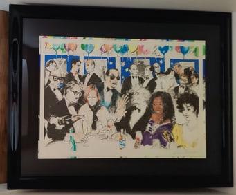 LeRoy Neiman Signed L/E Celebrity Night at Spago Serigraph