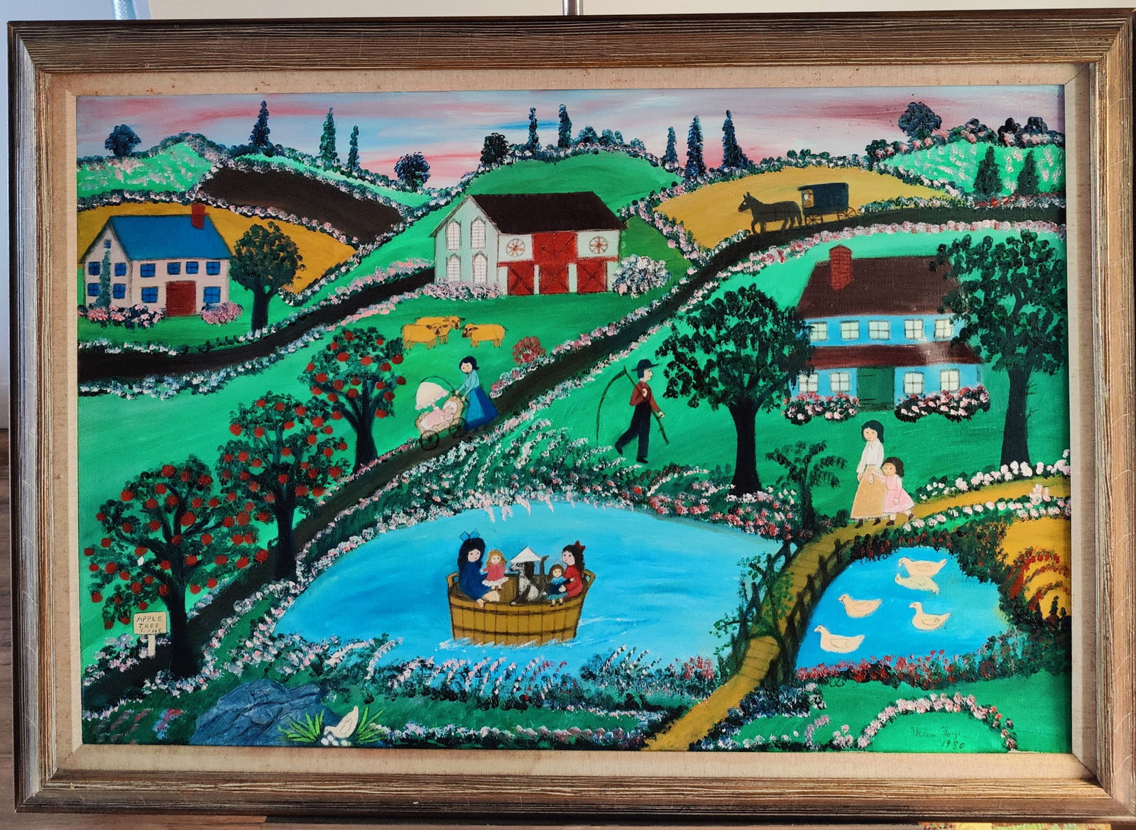 Helen Foy American Folk Art Farm Village 1980 (1 of 5)
