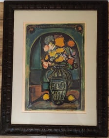 After Georges Rouault Engraving Fleurs Decoratifs 1940s