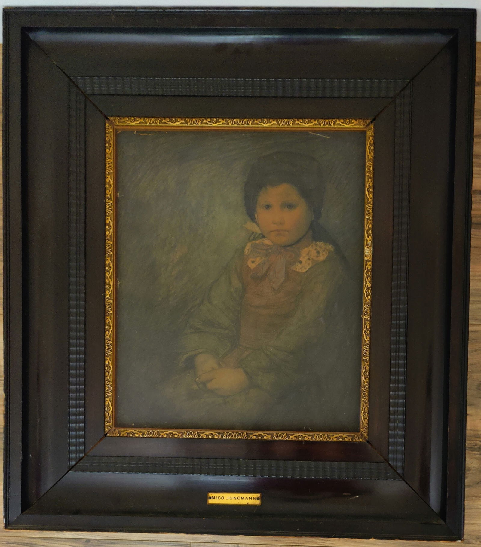 Late 19th c. Nico Jungmann Pencil Drawing A Brittany Girl (1 of 11)