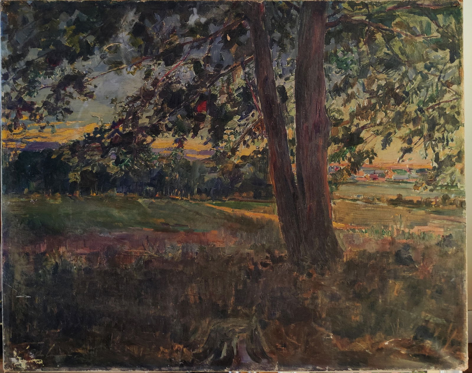 Vladimir Kadulin O/C Landscape Titled Morning 1936 (1 of 8)