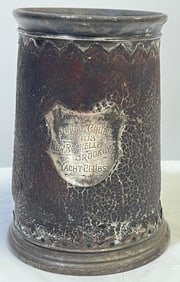 Gorham Sterling Silver & Leather Yacht Club Trophy