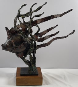 Mike Bucha Brutalist Fish Sculpture