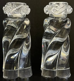 Pair of Baccarat "Aladin" Crystal Candlesticks