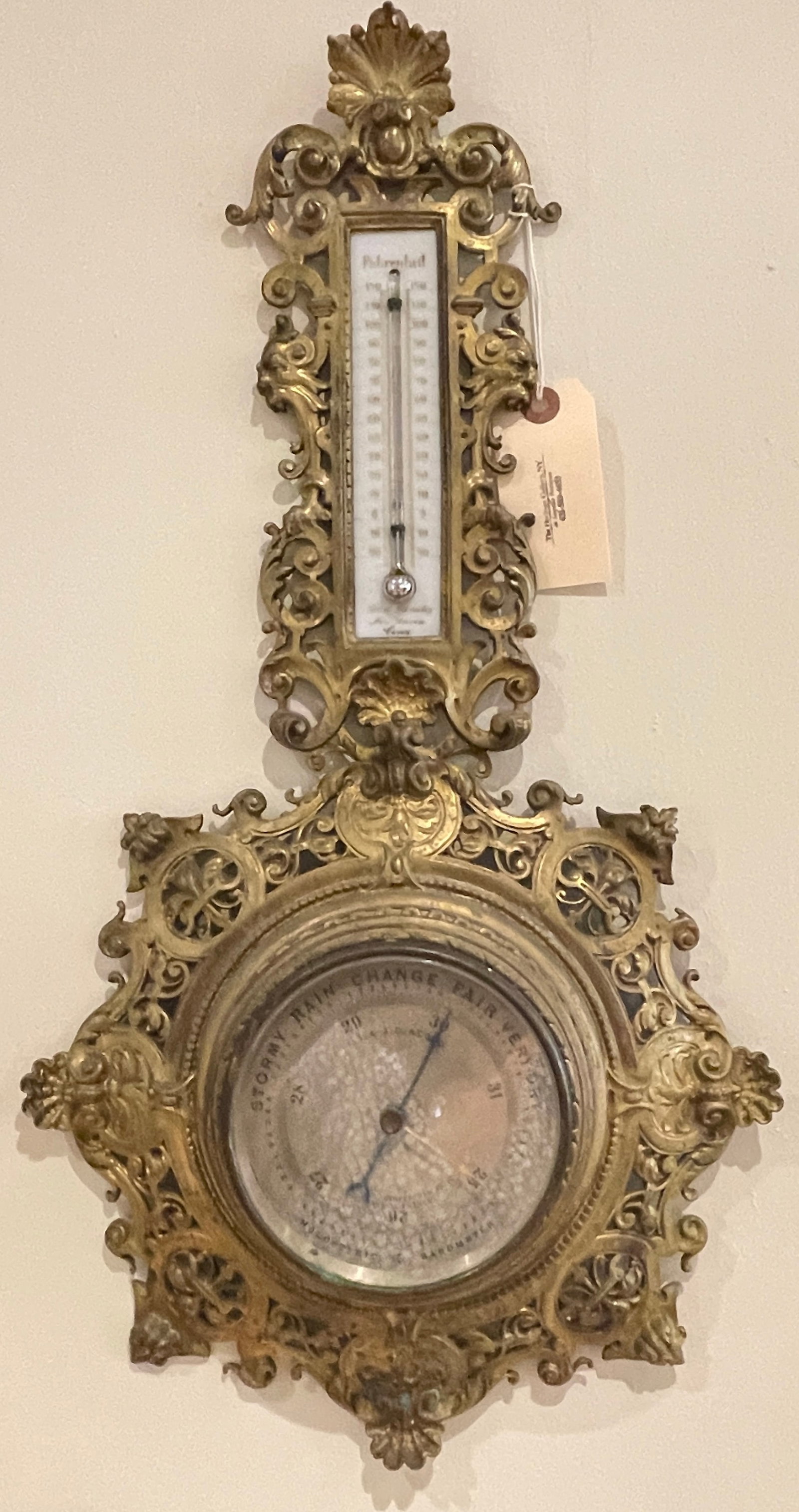 T.S. & J.D. Negus Thermometer and Barometer Weather Station (1 of 4)