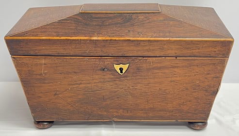 Regency Rosewood Tea Caddy