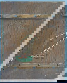 Vintage Wood Scrap Book