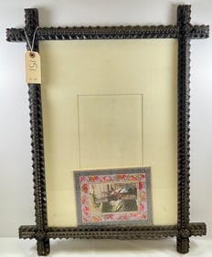 19th Century Tramp Art Frame