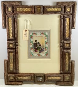 19th Century Tramp Art Frame