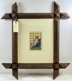19th Century Tramp Art Frame