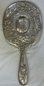 c1900 Tiffany & Co Makers Sterling Silver Hand Mirror