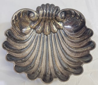 Buccellati Sterling Silver Sea Shell Footed Dish