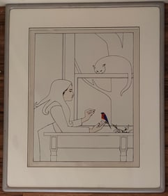 Will Barnet Serigraph on Foil Titled Fifth Season II, 1977