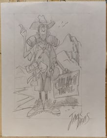 Jack Davis Pencil Drawing Illustration Chilkoot Trail