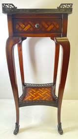 Theodore Alexander Parquetry Inlay Accent Table