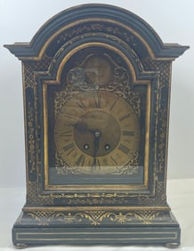 George III Chinoiserie 8 Day Brass Dial Bracket Clock