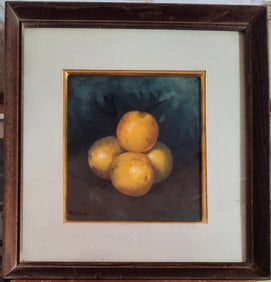 Richard De Menocal Still Life Titled Four Oranges