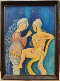 Bela Kadar Tempera Abstract Diety & the Princess Dining